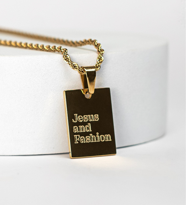 “Jesus & Fashion” Necklace