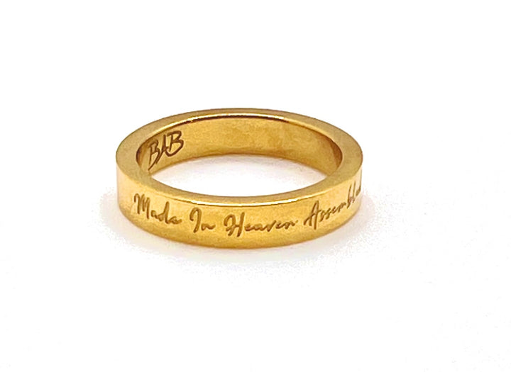“Made In Heaven Assembled In Africa" Ring