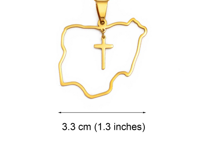 "Nigeria X Cross" Necklace