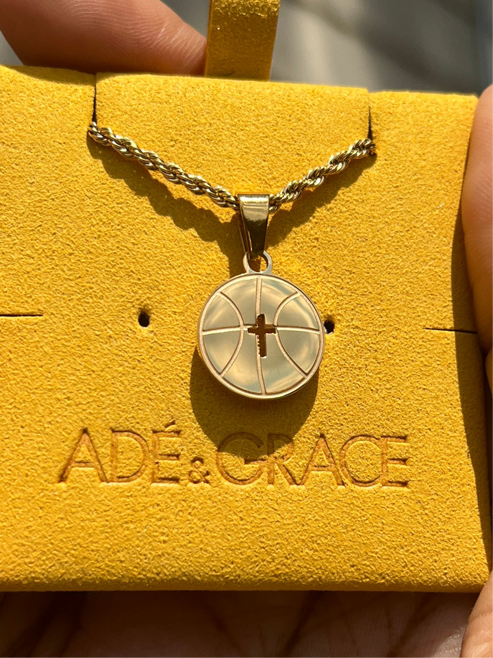 "Basketball x Cross" Necklace