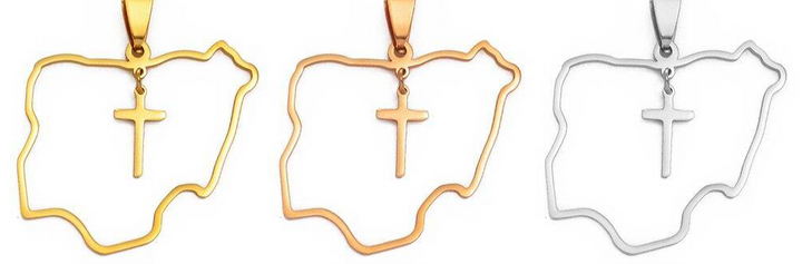 "Nigeria X Cross" Necklace