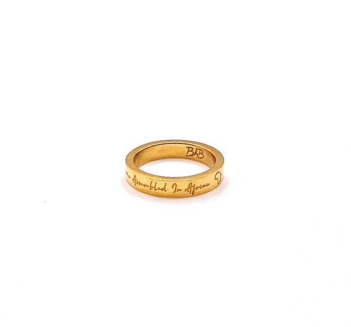 “Made In Heaven Assembled In Africa" Ring