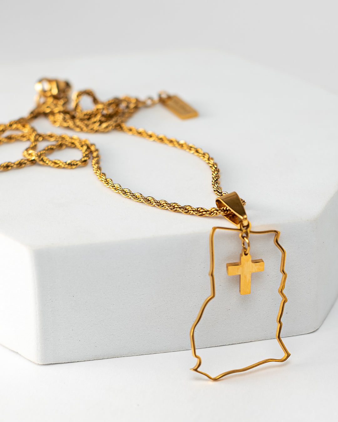 "Ghana X Cross" Necklace
