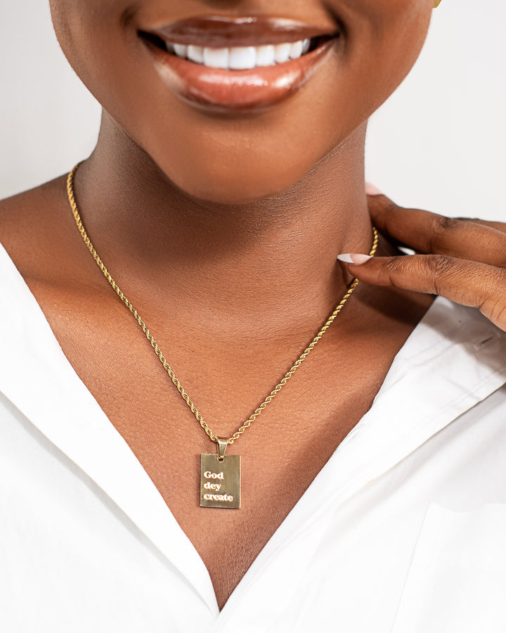 "God Dey Create" Necklace