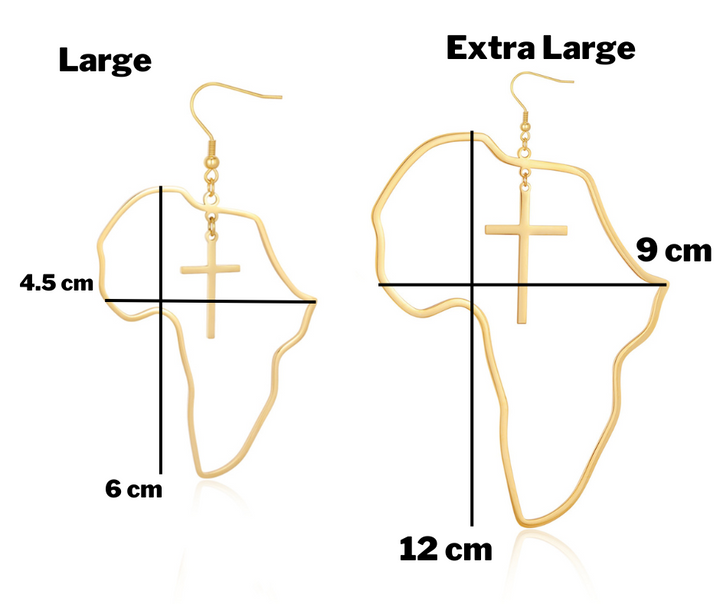 "Africa x Cross" Oversized Earrings