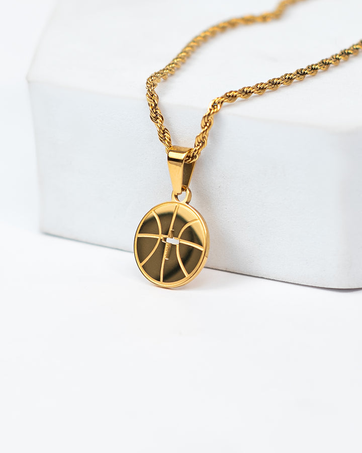 "Basketball x Cross" Necklace