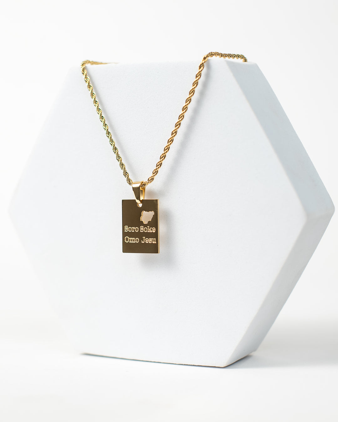 "Soro Soke Omo Jesu" Necklace