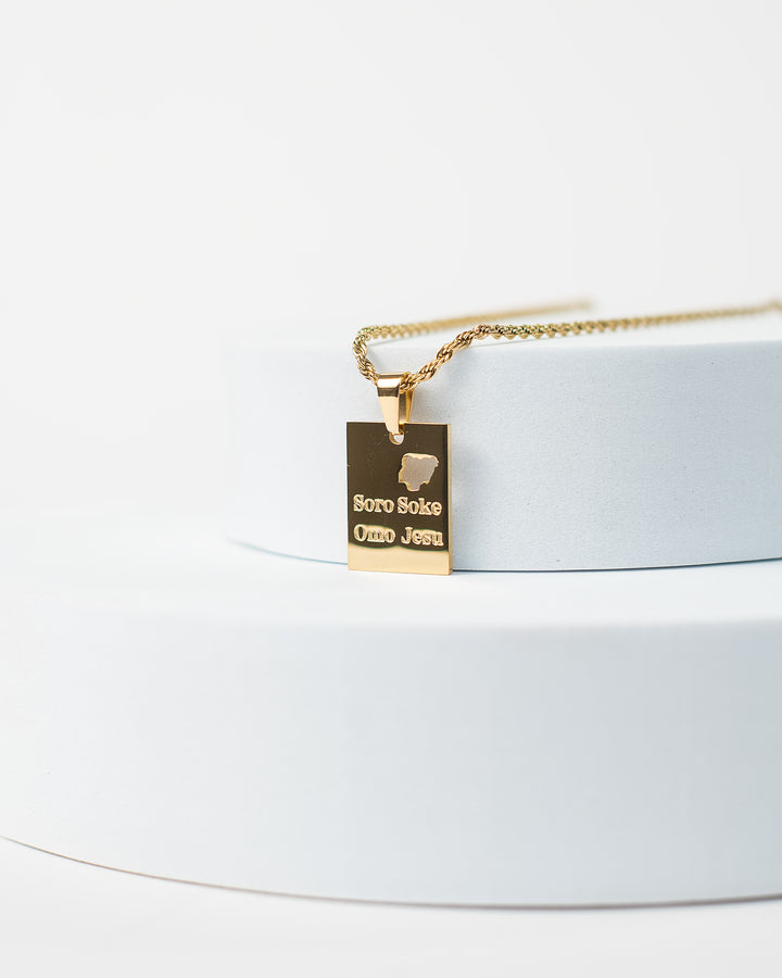 "Soro Soke Omo Jesu" Necklace
