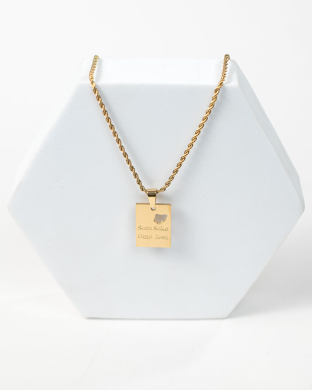 "Soro Soke Omo Jesu" Necklace