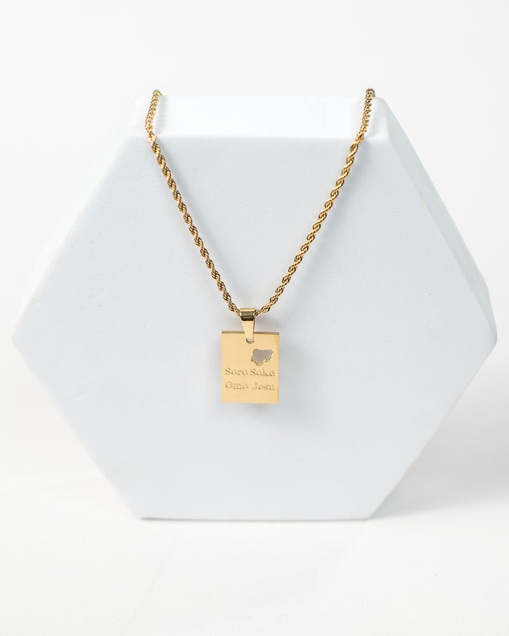 "Soro Soke Omo Jesu" Necklace