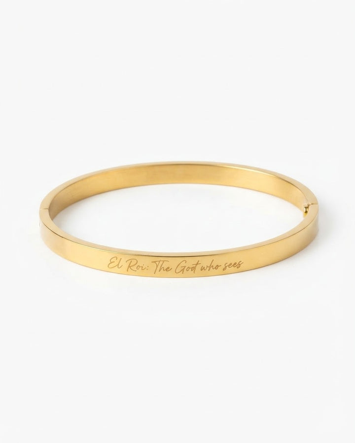 “El Roi” Clasp Bangle Bracelet
