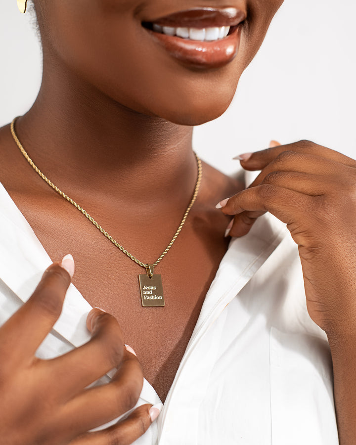 “Jesus & Fashion” Necklace