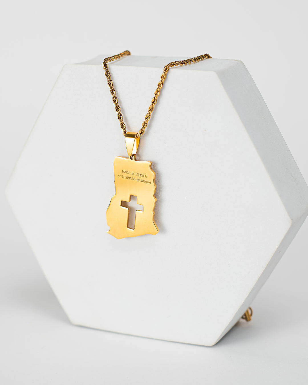 "Made in Heaven| Assembled in Ghana" Necklace
