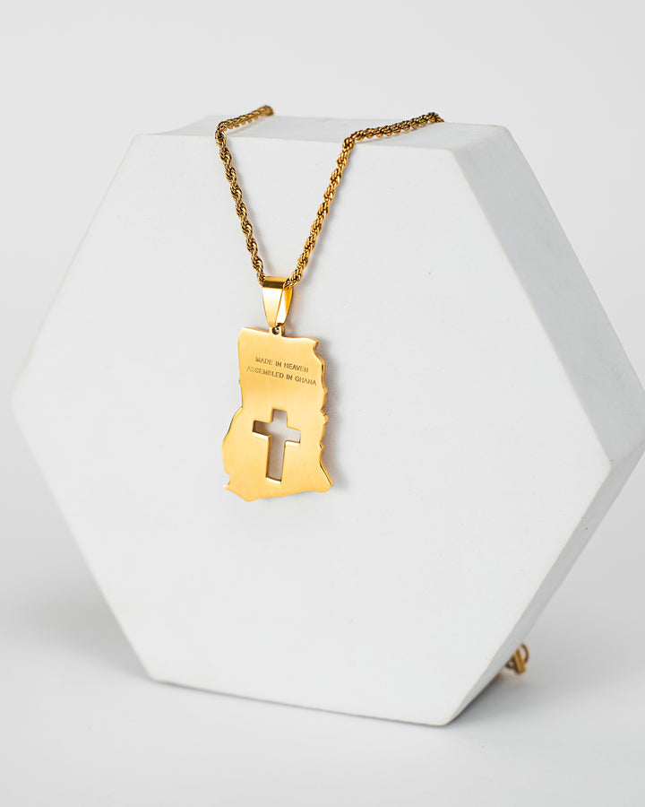 "Made in Heaven| Assembled in Ghana" Necklace