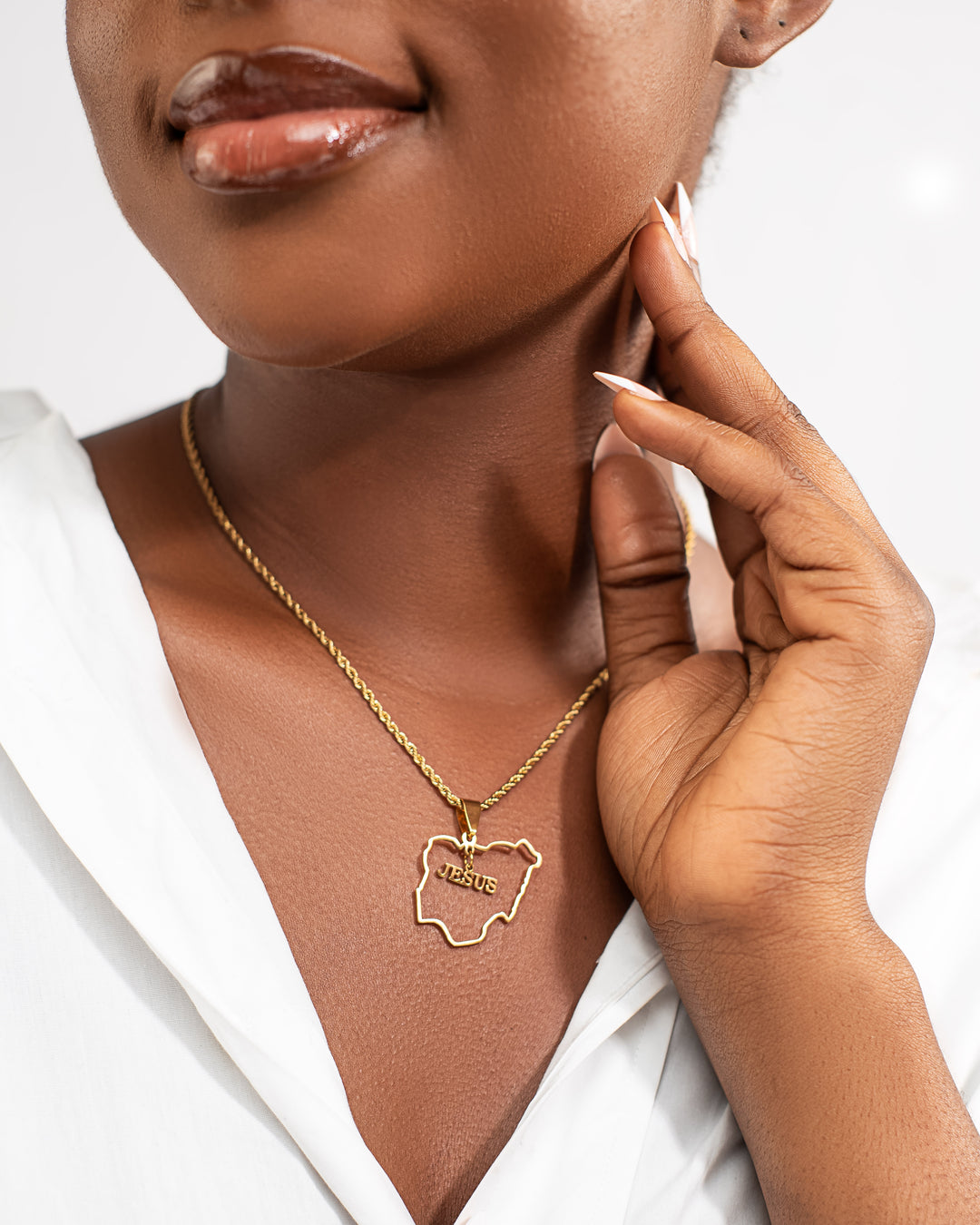 "Nigeria X Jesus" Necklace