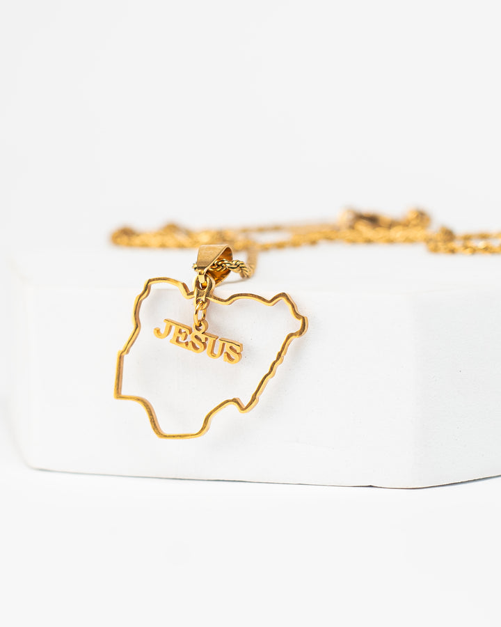 "Nigeria X Jesus" Necklace