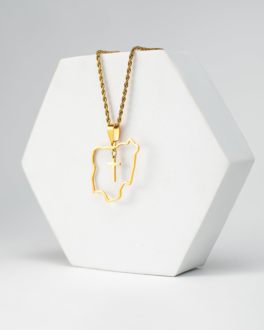 "Nigeria X Cross" Necklace