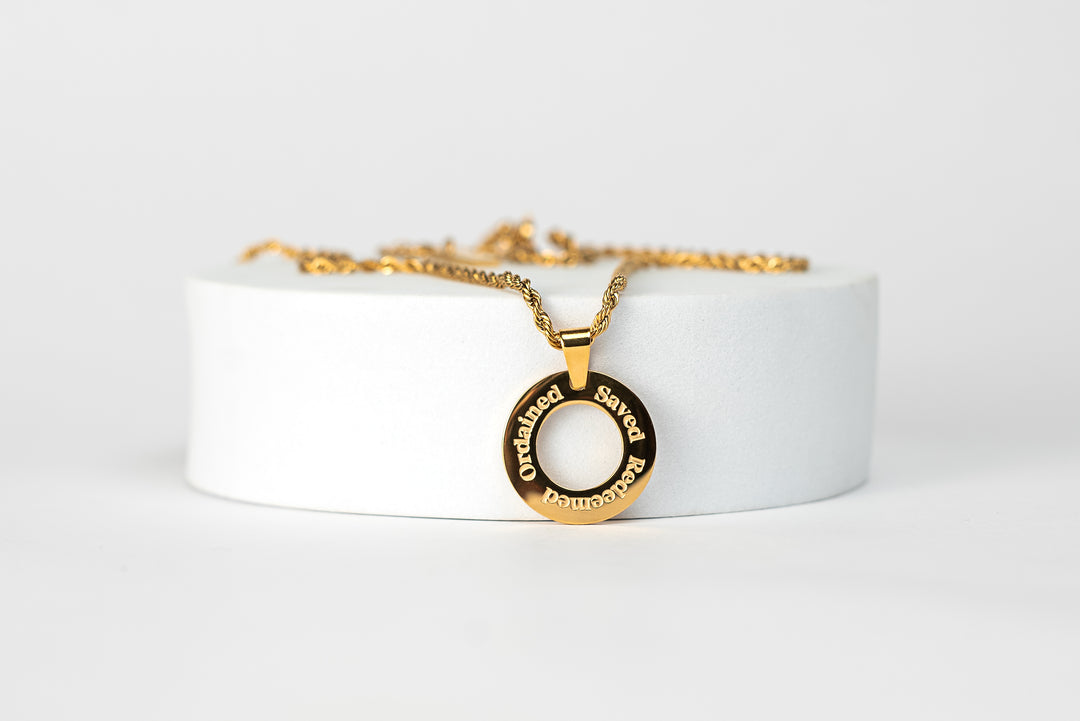 “Ordained, Saved, Redeemed” Necklace