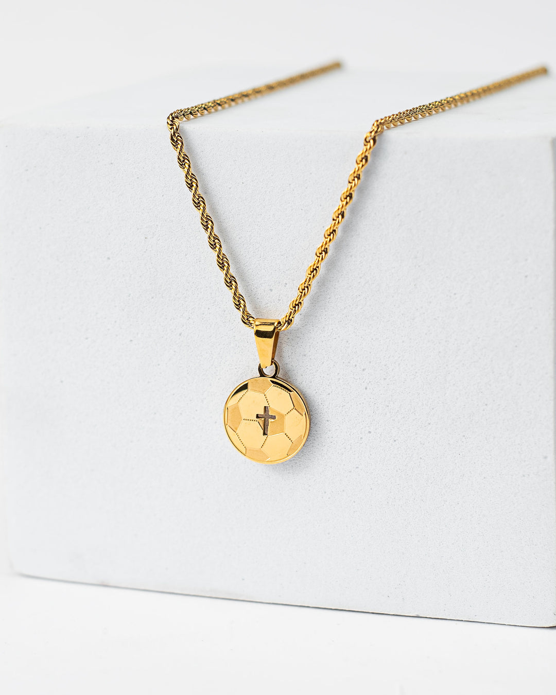 "Soccer x Cross" Necklace