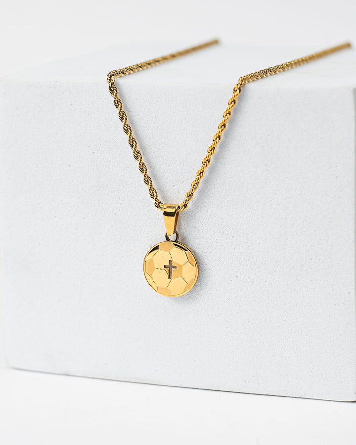 "Soccer x Cross" Necklace