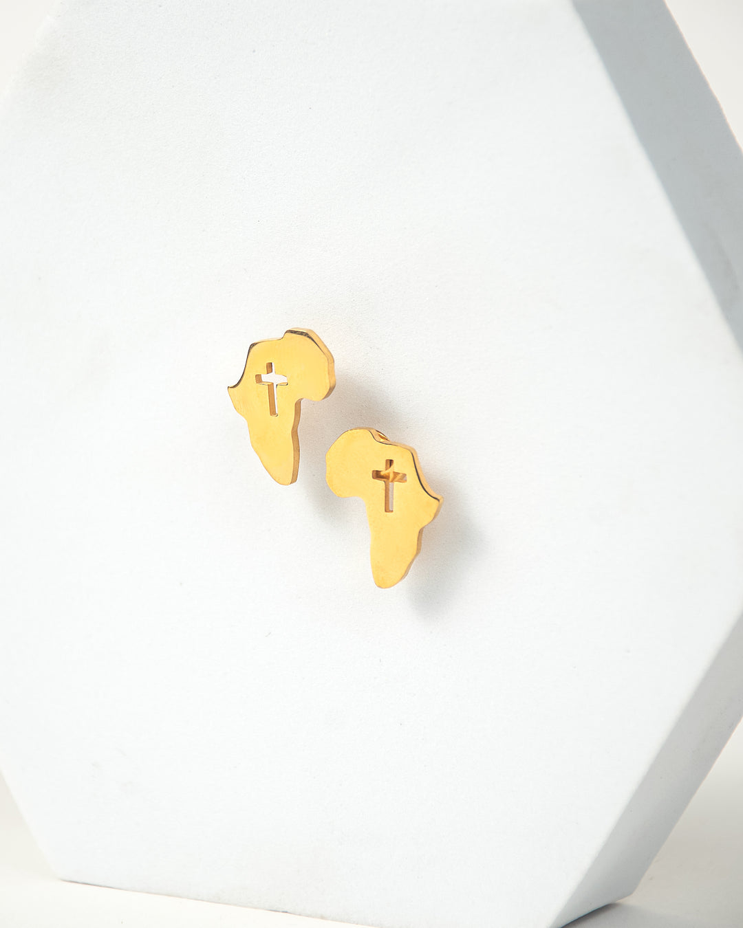 "Africa Cross Stud" Earrings
