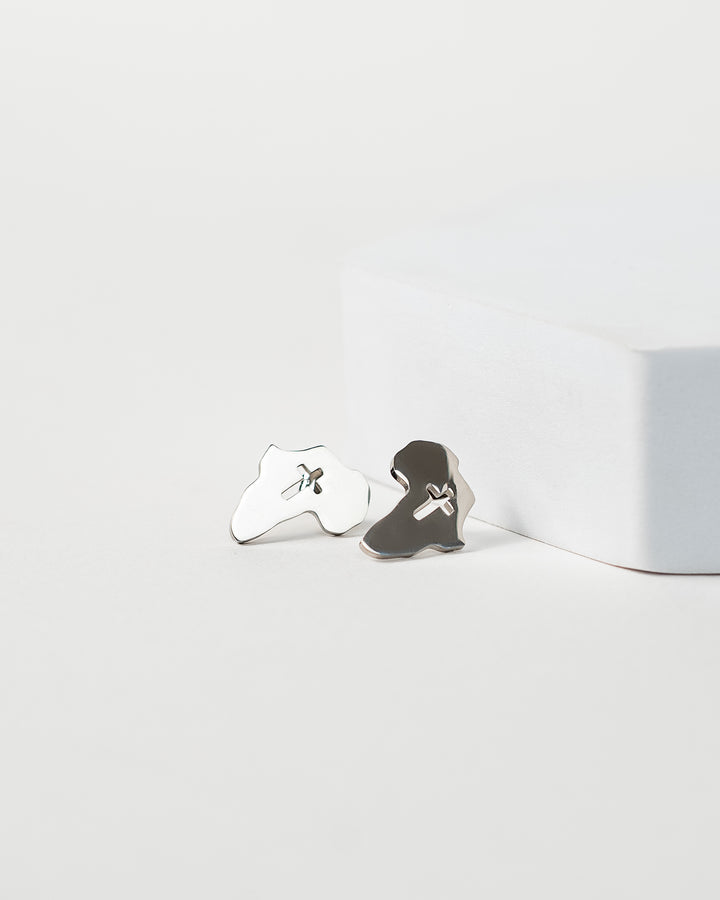 "Africa Cross Stud" Earrings