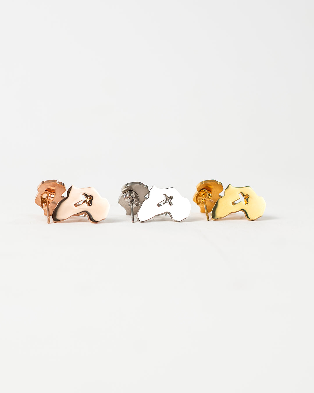 "Africa Cross Stud" Earrings