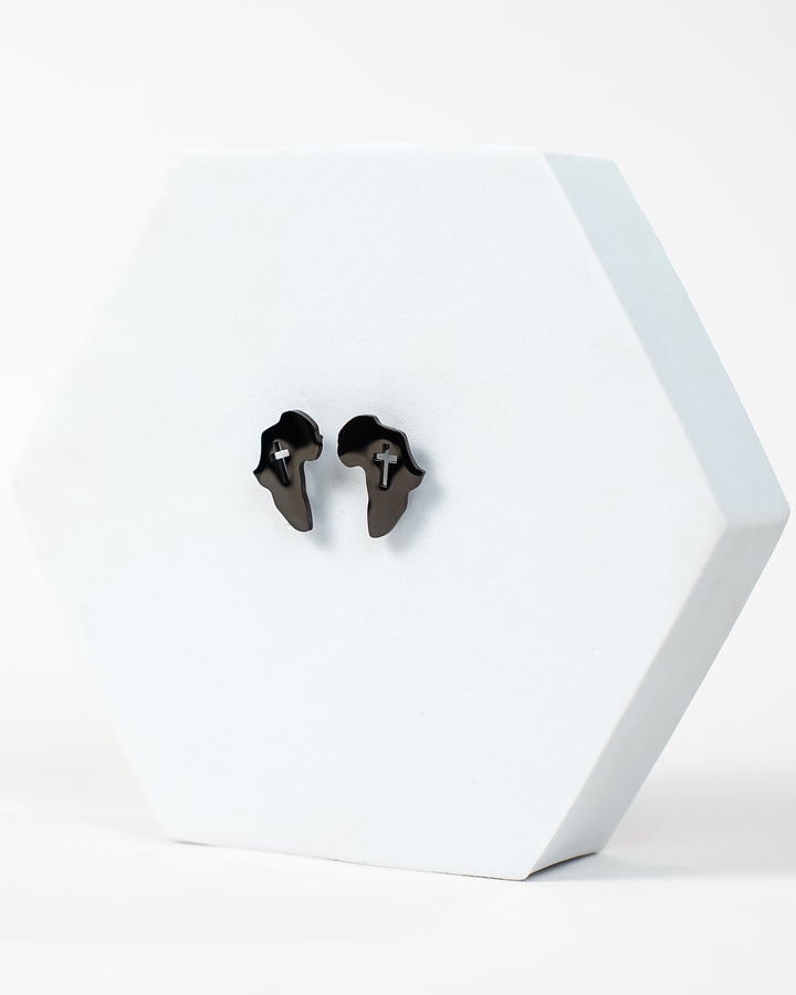 "Africa Cross Stud" Earrings