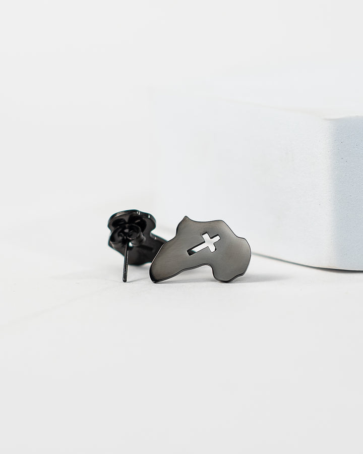 "Africa Cross Stud" Earrings