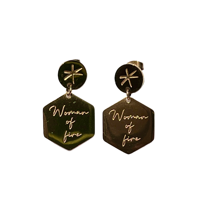 Woman of fire earrings