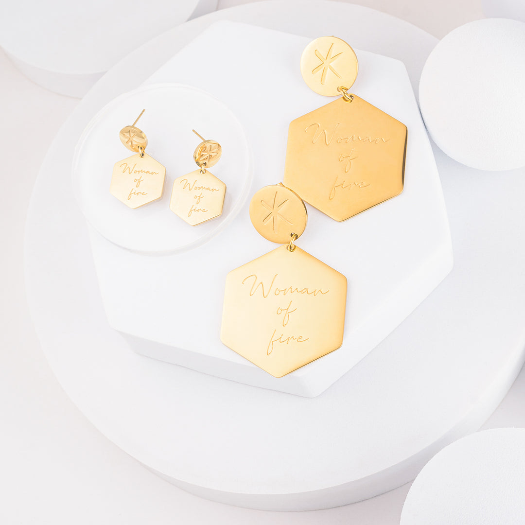 Woman of fire earrings