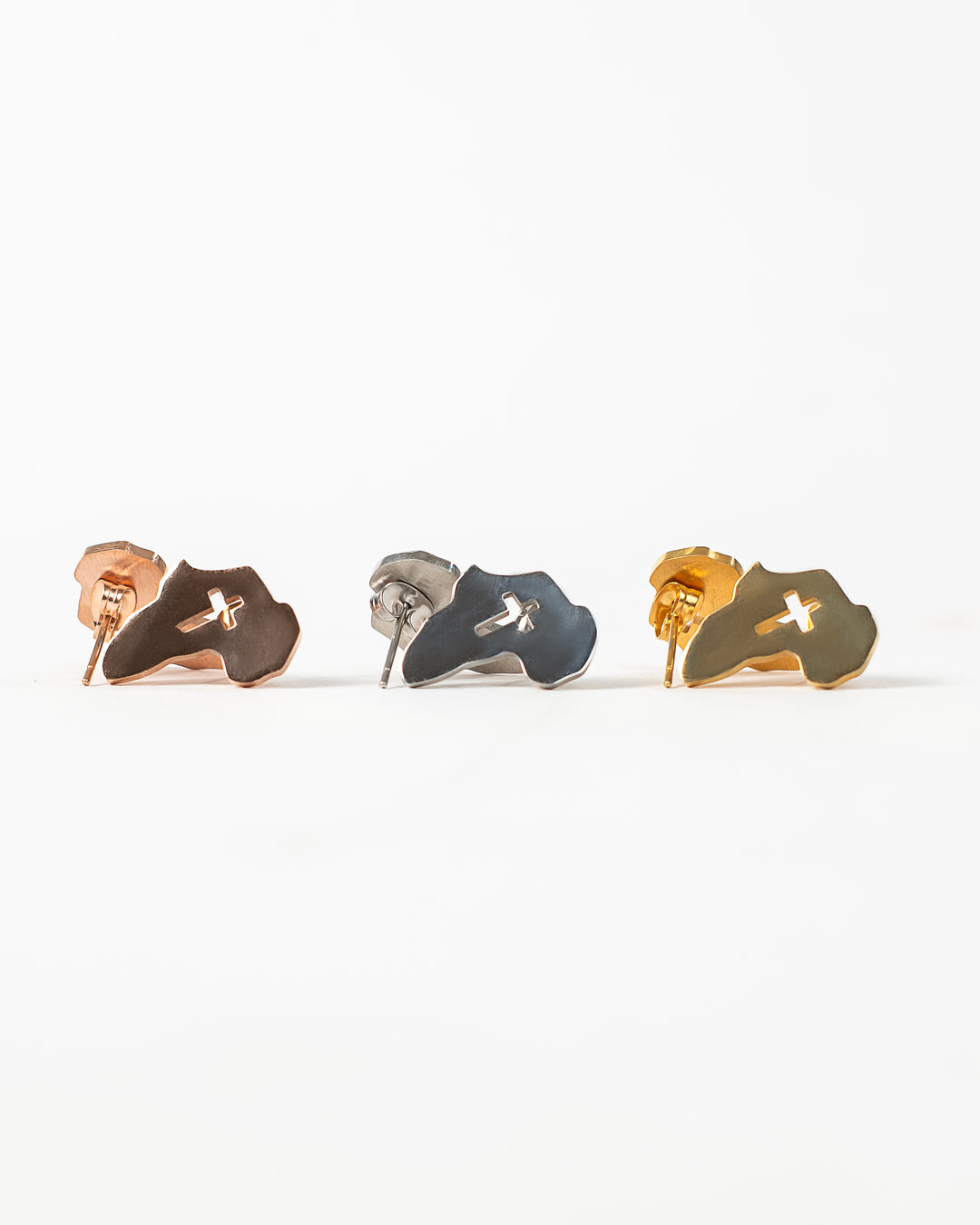 "Africa Cross Stud" Earrings