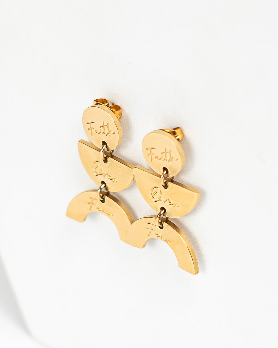 "Faith Over Fear" Earrings