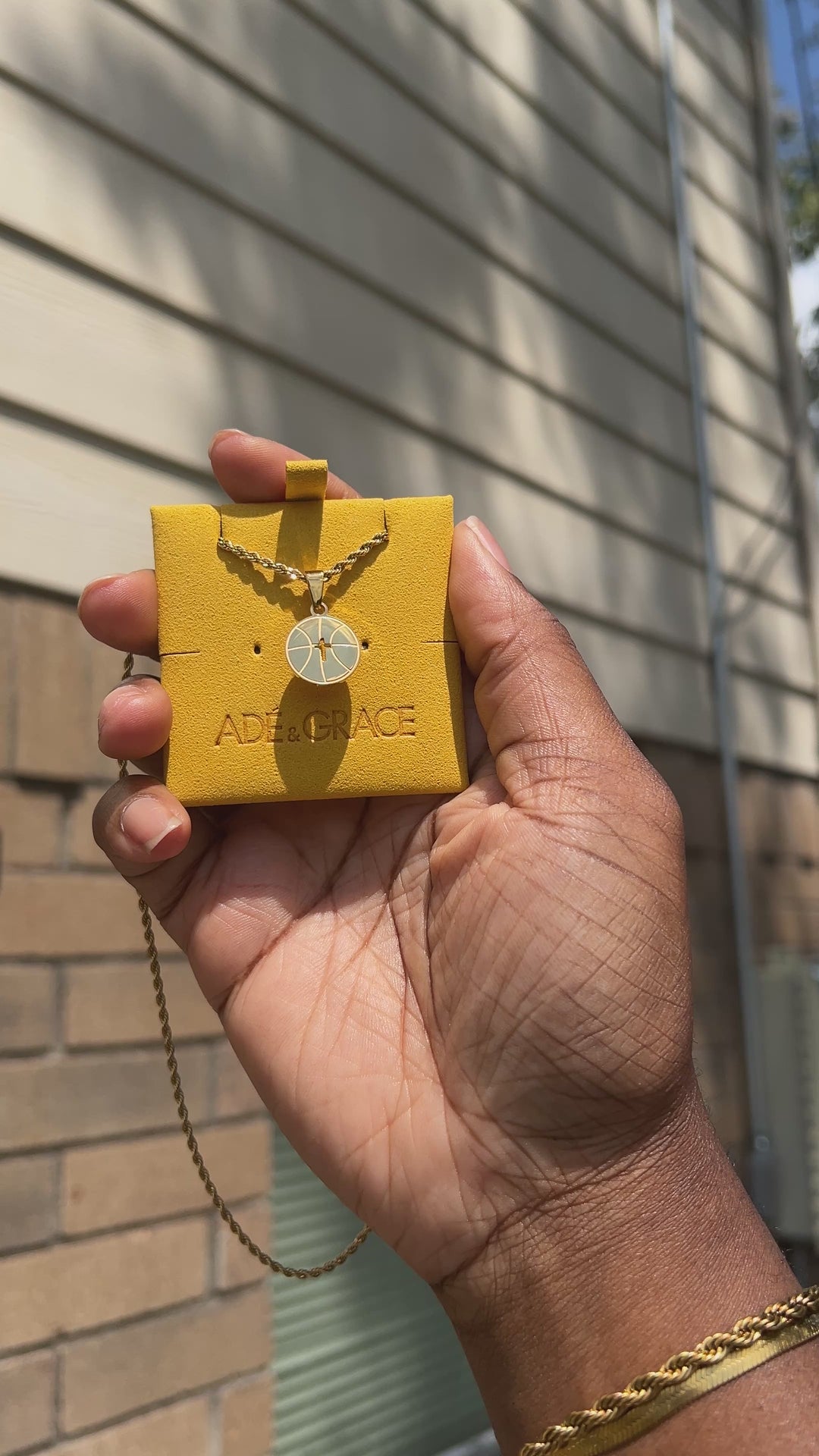 "Basketball x Cross" Necklace