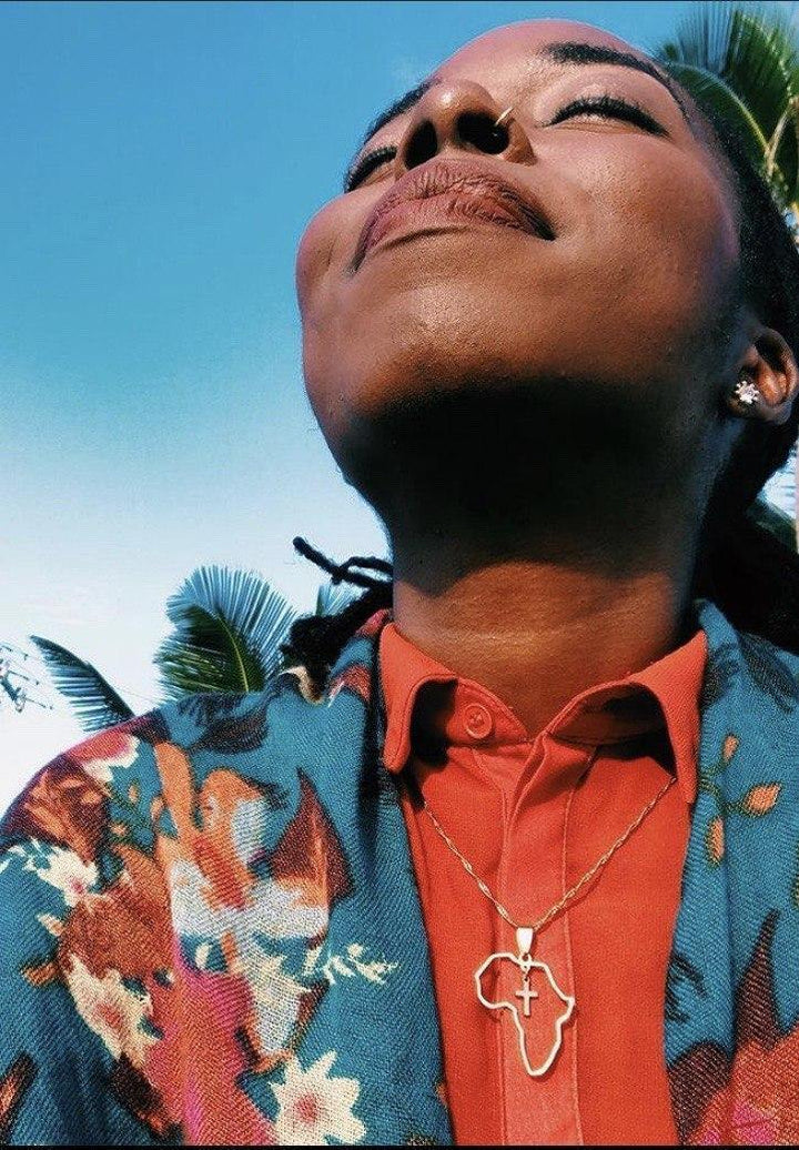 "Africa with Hanging Cross" Necklace - Blessed Afrique Boutique LLC